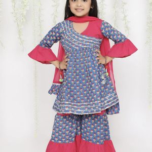 Riwaaz - Dark Blue & Pink - Image 1