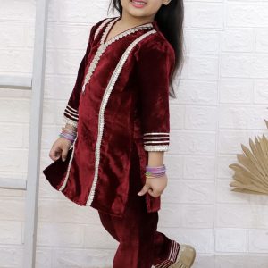 Velvet Pari - Maroon - Image 6