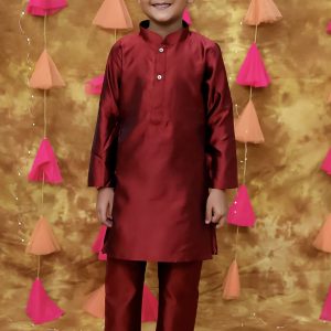Boys Resham Riwaaz - Maroon - Image 7