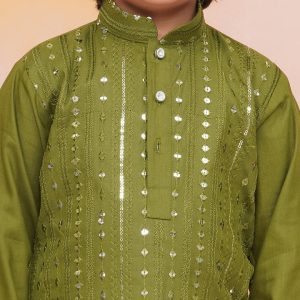 Mirror Shimmer - Olive Green - Image 7